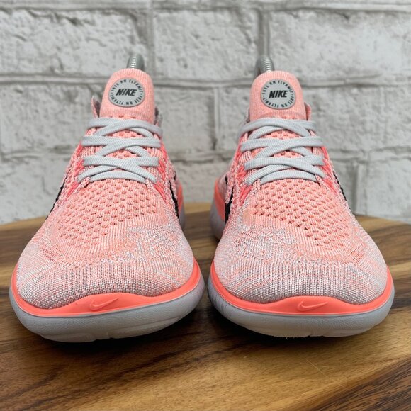 Nike Free RN Flyknit 2018 Crimson Pulse 942839-800 Womens 7 Pink Running Shoes - Picture 8 of 15
